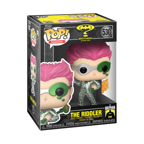 Funko Pop! Super Heroes: DC - Batman Forever - Batman 85th Anniversary - The Riddler (Metallic) (530)